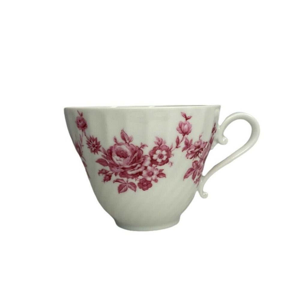 Vtg Alboth & Kaiser Belvedere Tea Cup NO Saucer West Germany Floral Rose Toile